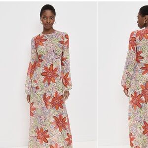 Floral Long Sleeve Maxi Dress